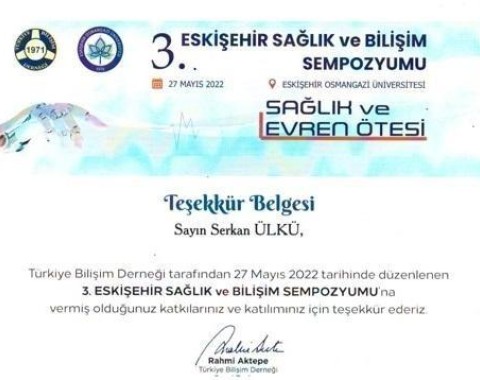 3ème Symposium sur la santé et l'informatique à Eskişehir